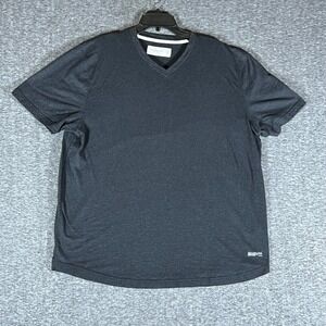 Abercrombie Fitch Mens XXL Soft A F V Neck Tee Dark Gray Short Sleeve T Shirt